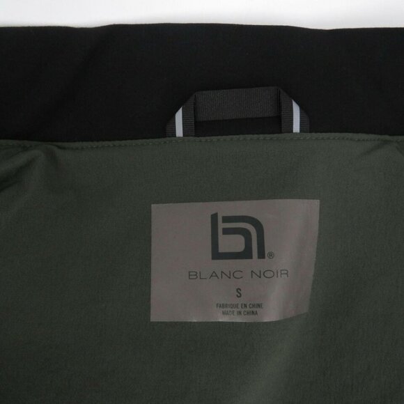 Blanc Noir Men's Layering Bomber Jacket Army Green S NWT $179 - Picture 7 of 8
